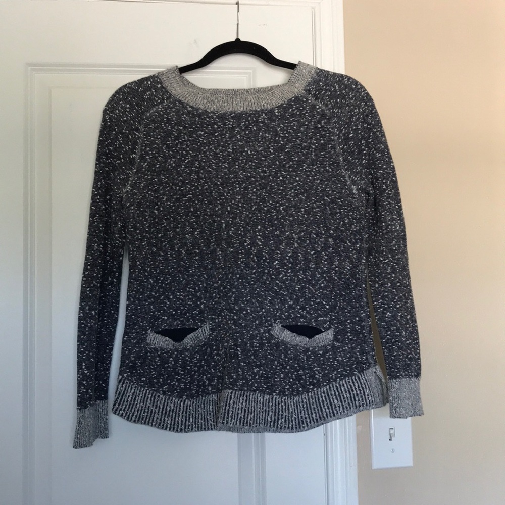 Marled Front-Pocket Pullover